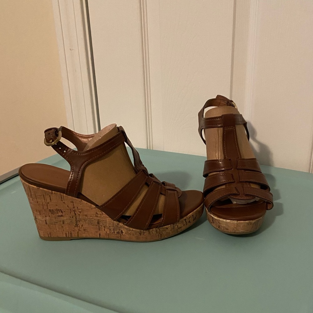 3.5” Franco Sarto wedge sandals